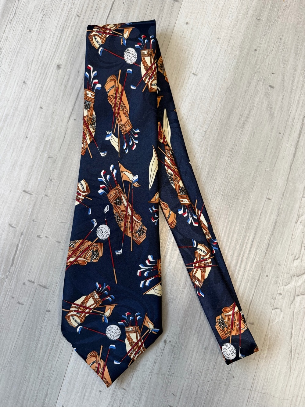 Steven Harris Men's Novelty Golf Print Tie